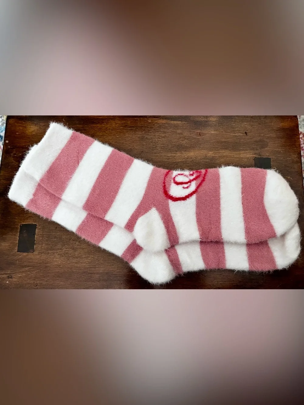 Pink Striped Cosmetic Bag Set with Gold-Trim 'R' Patch by Yoolife